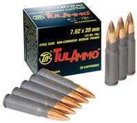 7.62X39mm 20 Rounds Ammunition Tula 122 Grain Hollow Point